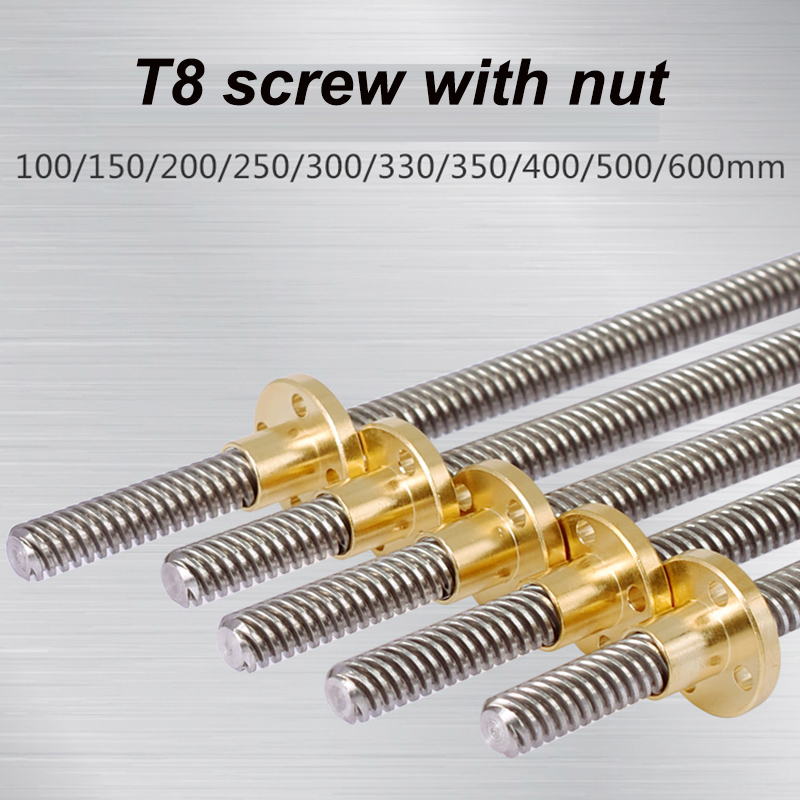 Lead Screw 8Mm - Tornillo Trapezoidal T8 con Tuerca para
