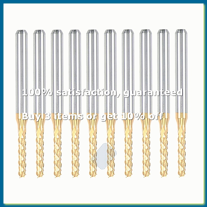 Cnc Router - 10 Piezas Fresa de Carburo con