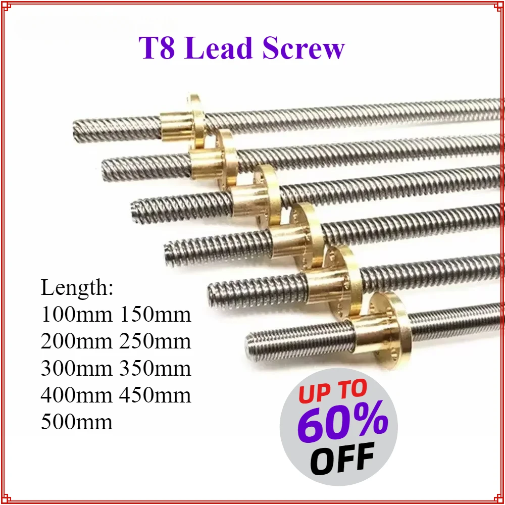 Lead Screw 8Mm - Varilla de tornillo de plomo T8,