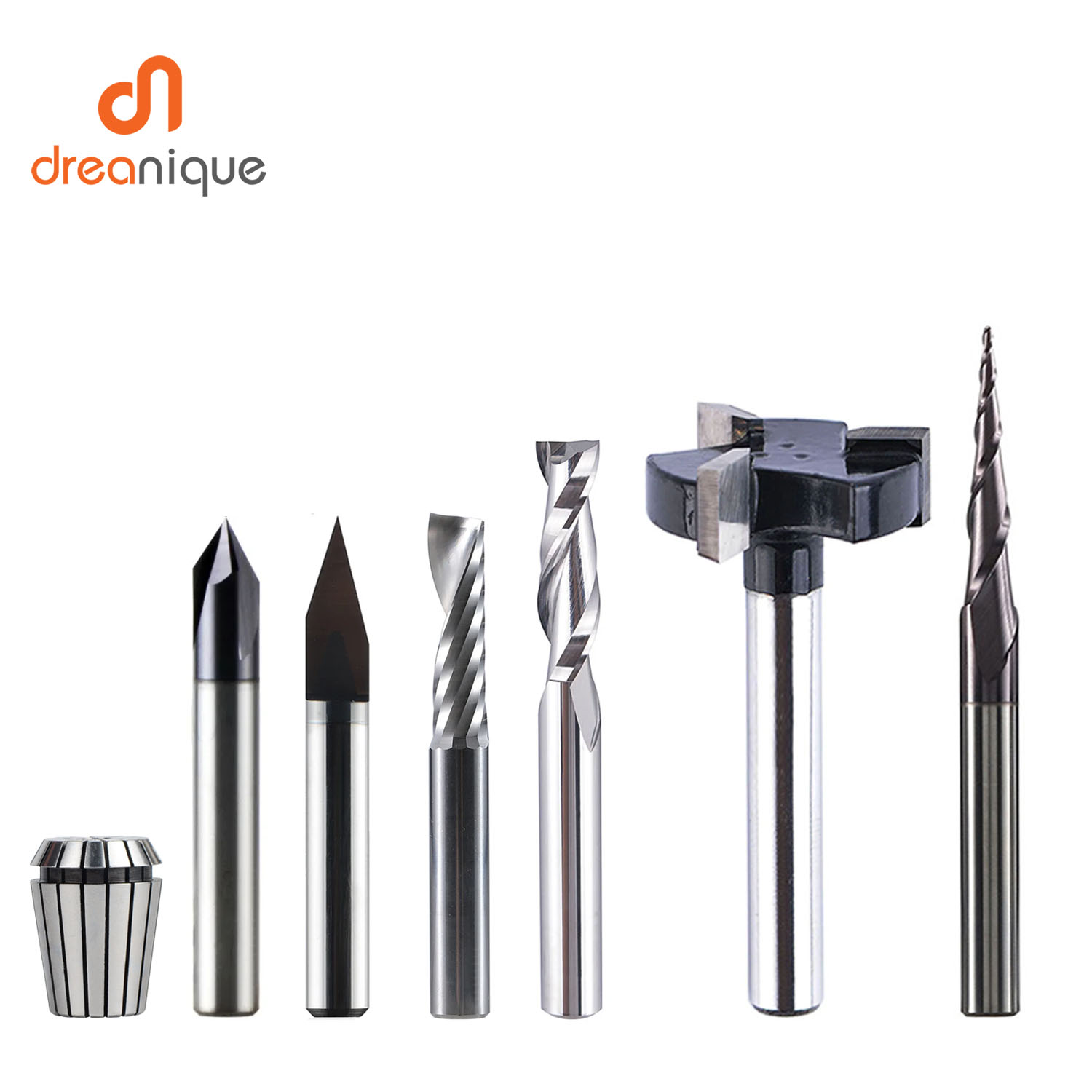 End Mill Set - Dreaique 7 unids/set 6mm vástago brocas