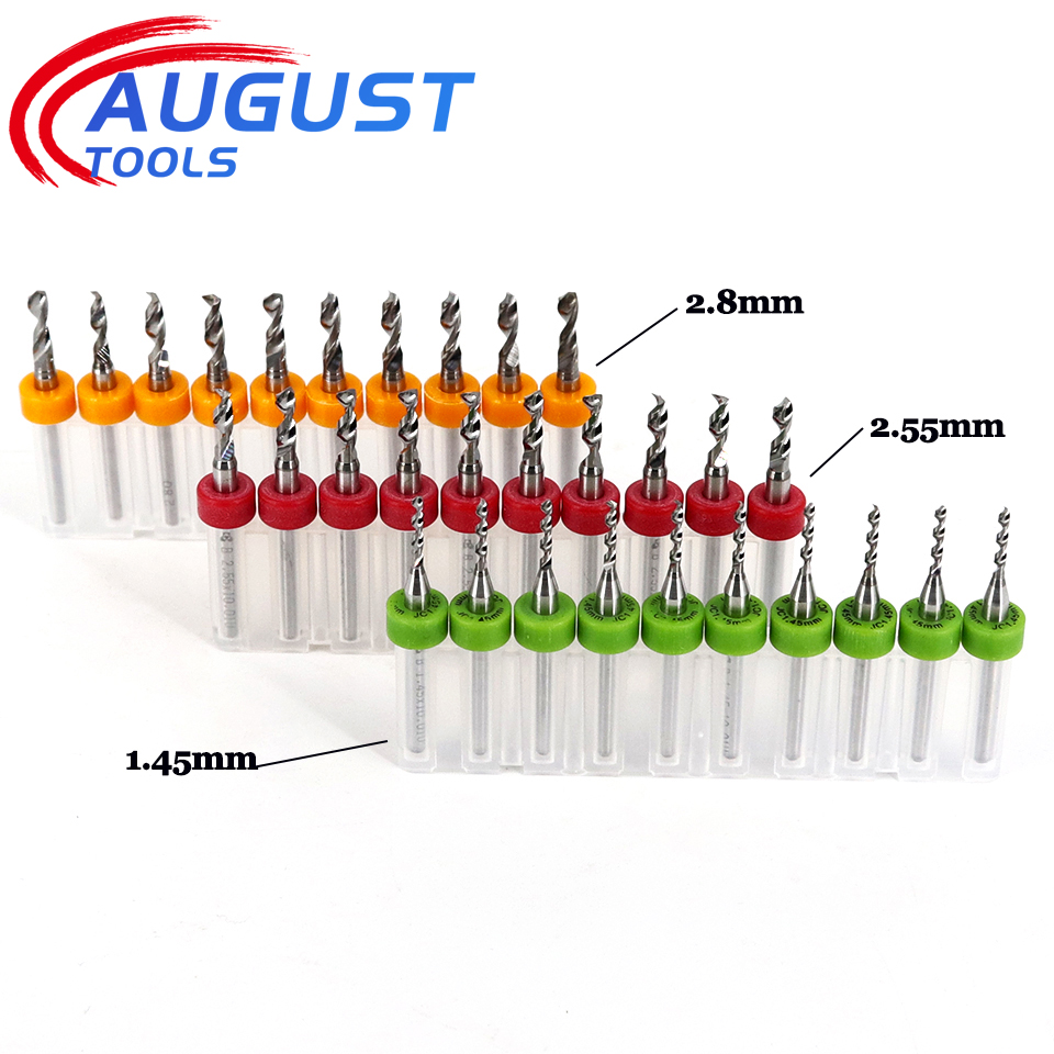 End Mill Set - Juego de brocas PCB de 10