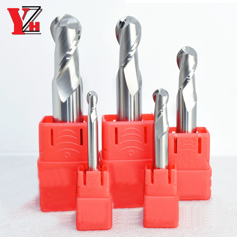End Mill Set - Fresa de extremo esférico de aluminio