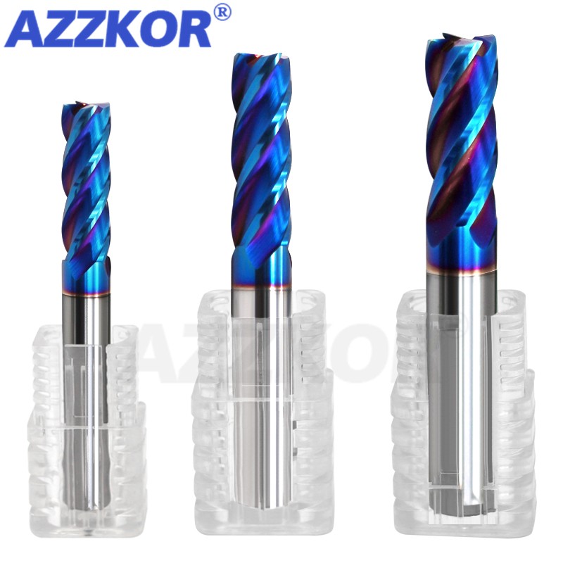 End Mill Set - Máquina de fresado HRC70 4F, herramienta