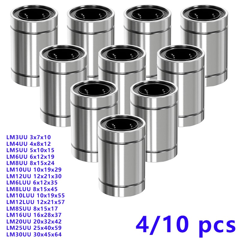 Linear Rod 8Mm - 4/10 Uds LM8UU LM10UU LM16UU LM12UU