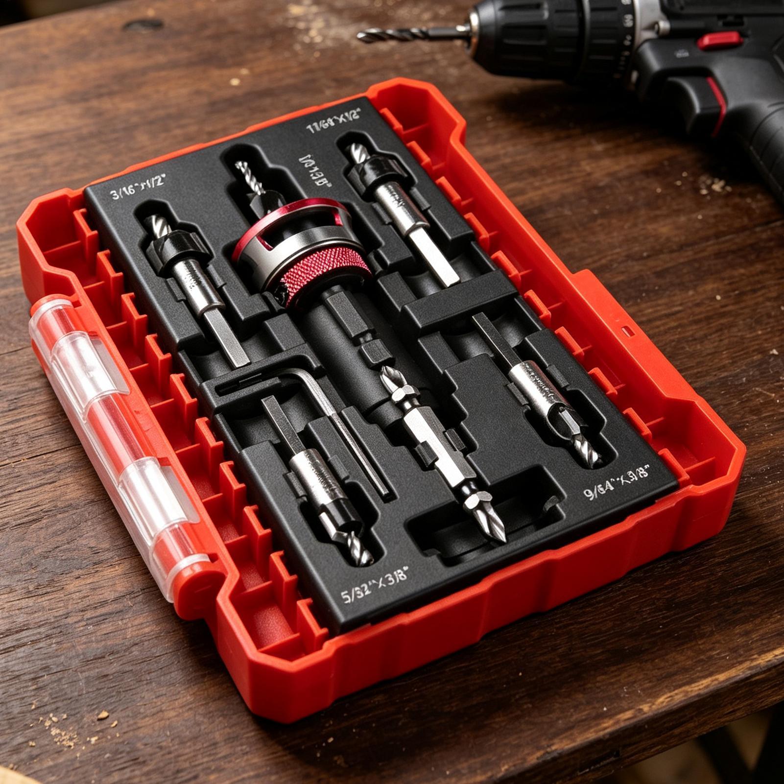 Juego de brocas avellanadoras  - Drill Bit Set reseña y precio