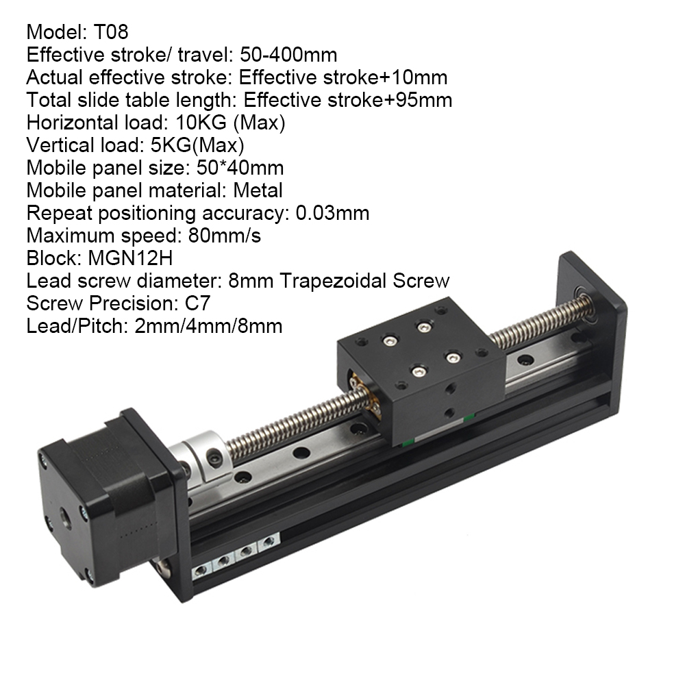 Etapa lineal de etapa deslizan - Linear Rod 8Mm reseña y precio