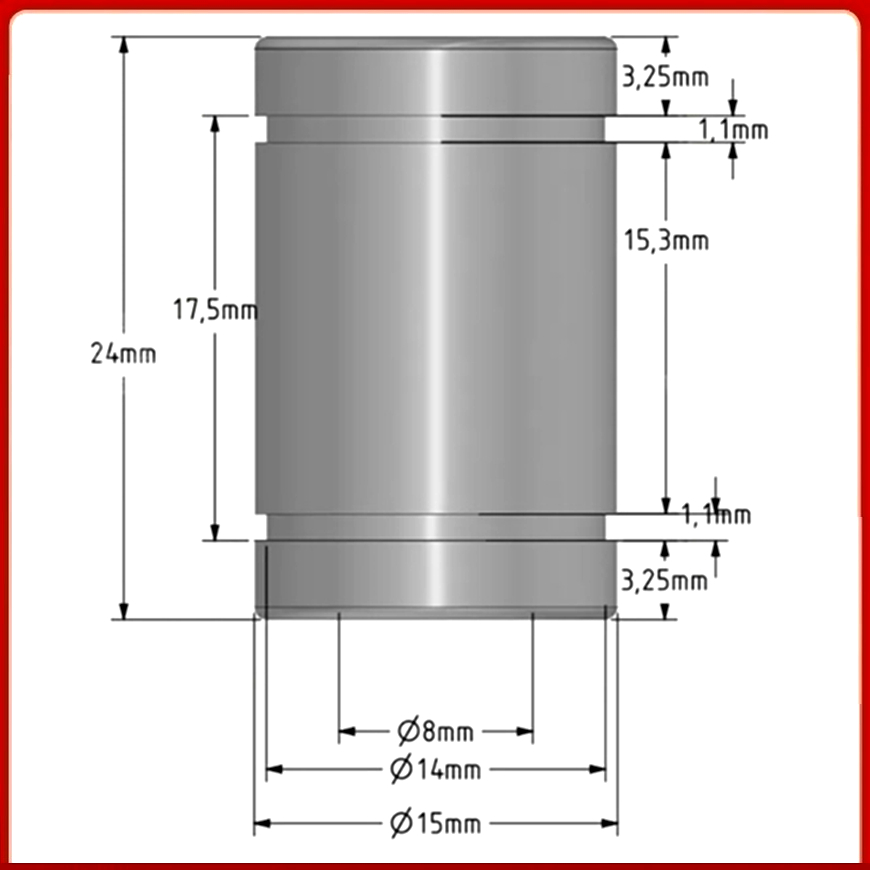 Rodamiento lineal de repuesto  - Lm8Uu Bearing reseña y precio