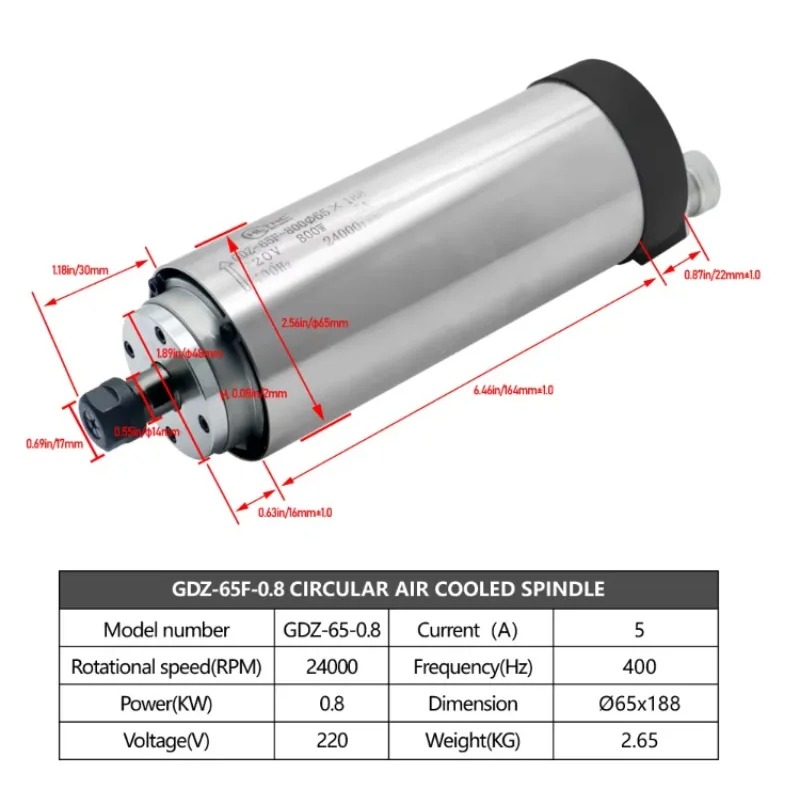 Motor de husillo refrigerado p - Water Cooled Spindle reseña y precio