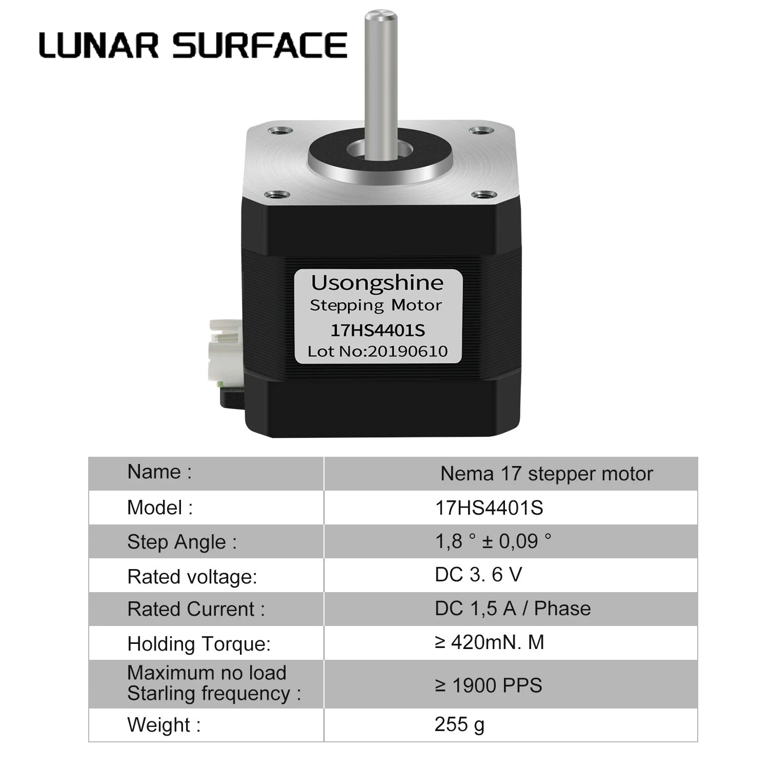 Piezas de impresora LS-3D, Mot - Nema 17 Stepper reseña y precio