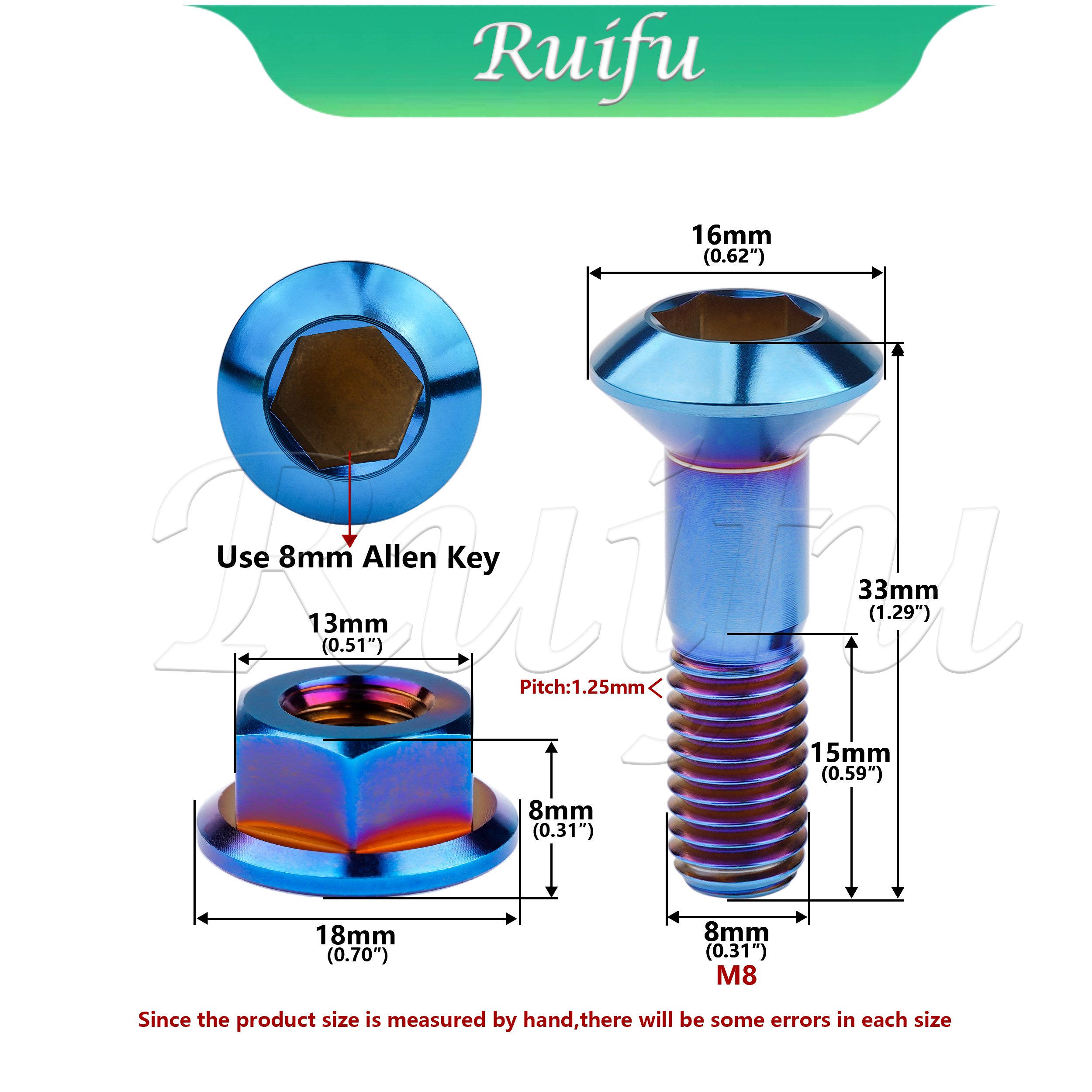 Ruifu - Juego de 6 tornillos d - Lead Screw 8Mm reseña y precio